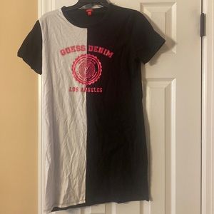 Guess Denim Los Angeles Colorblock T-shirt Dress